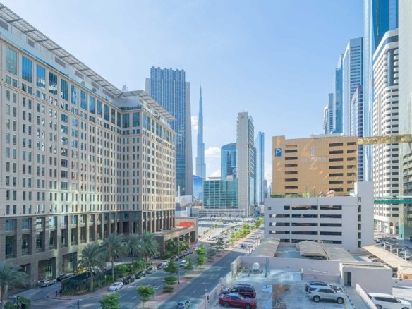 Contemporary apartment complex